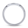 Thumbnail Image 1 of Diamond Contour Wedding Band 1/8 ct tw Round 14K White Gold