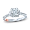 Thumbnail Image 0 of Pnina Tornai Emerald Baguette- & Round-Cut Diamond Engagement Ring 7/8 ct tw 14K White Gold