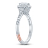 Thumbnail Image 1 of Pnina Tornai Emerald Baguette- & Round-Cut Diamond Engagement Ring 7/8 ct tw 14K White Gold