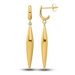 High-Polish Dangle Earrings 14K Yellow Gold