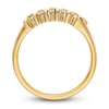 Thumbnail Image 2 of Natural Ruby Stackable Ring 1/10 ct tw Diamonds 14K Yellow Gold