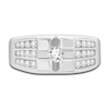 Thumbnail Image 3 of Men's Diamond Ring 1 ct tw Round 14K White Gold