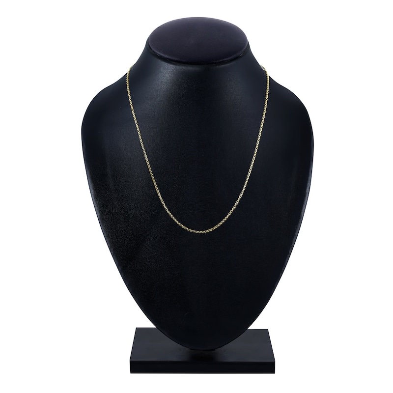 Main Image 4 of Charm'd by Lulu Frost Paper Box Chain 10K Yellow Gold 18" 1.58mm