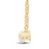 Thumbnail Image 2 of Diamond 3-Stone Necklace 1/2 ct tw Round 14K Yellow Gold