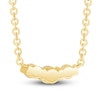 Thumbnail Image 4 of Diamond 3-Stone Necklace 1/2 ct tw Round 14K Yellow Gold