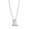 Thumbnail Image 2 of Lab-Grown Diamond Solitaire Necklace 1 ct tw Pear-shaped 14K White Gold 19" (SI2/F)