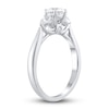 Thumbnail Image 2 of Diamond 3-Stone Engagement Ring 1 ct tw Pear/Round 14K White Gold