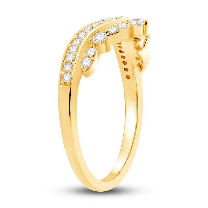 Diamond Contour Anniversary Band 1/3 ct tw Round 14K Yellow Gold | Jared