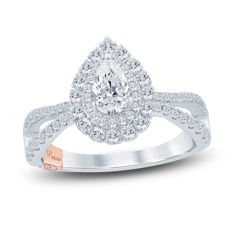 Main Image 1 of Pnina Tornai Diamond Engagement Ring 1-1/3 ct tw Pear/Round Platinum