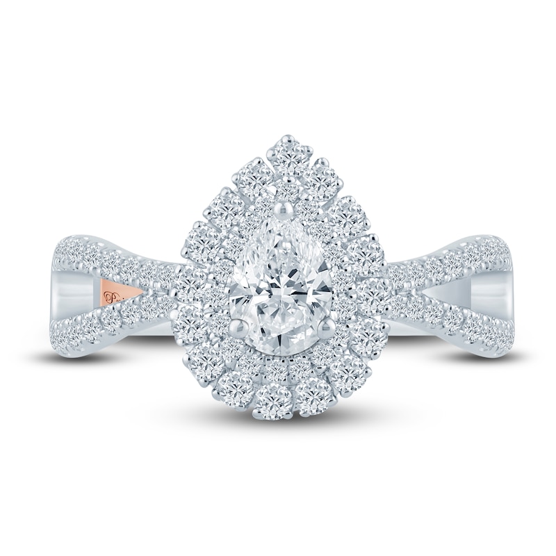 Main Image 3 of Pnina Tornai Diamond Engagement Ring 1-1/3 ct tw Pear/Round Platinum