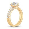 Thumbnail Image 2 of Diamond Bridal Set 1-1/2 ct tw Princess/Round 14K Yellow Gold