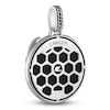 Thumbnail Image 3 of 1933 by Esquire Men's Natural Onyx & Natural White Topaz Cancer Charm Sterling Silver
