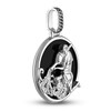 Thumbnail Image 2 of 1933 by Esquire Men's Natural Black Onyx & Natural White Topaz Aquarius Charm Sterling Silver