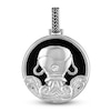 Thumbnail Image 1 of 1933 by Esquire Men's Natural Black Onyx & Natural White Topaz Virgo Charm Sterling Silver