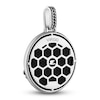 Thumbnail Image 3 of 1933 by Esquire Men's Natural Black Onyx & Natural White Topaz Virgo Charm Sterling Silver