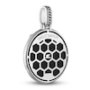Thumbnail Image 3 of 1933 by Esquire Men's Natural Black Onyx & Natural White Topaz Sagittarius Charm Sterling Silver
