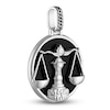 Thumbnail Image 1 of 1933 by Esquire Men's Natural Onyx & Natural White Topaz Libra Charm Sterling Silver