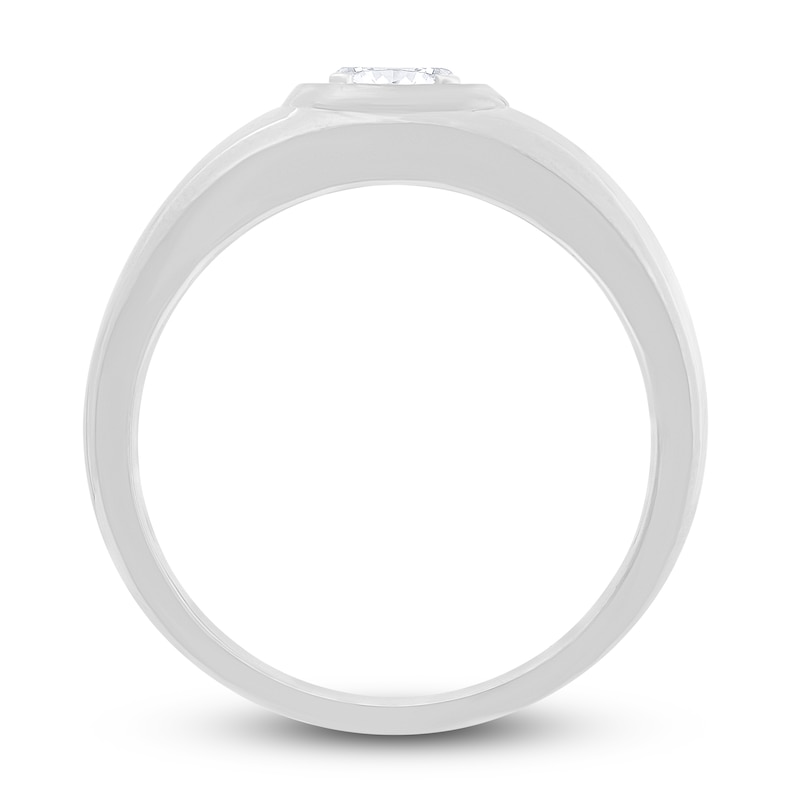 Main Image 3 of Diamond Solitaire Engagement Ring 1/2 ct tw Oval 14K White Gold (I/SI2)