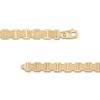 Thumbnail Image 4 of LUSSO by Italia D'Oro Men's Natural Onyx Bracelet 14K Yellow Gold 8.25"