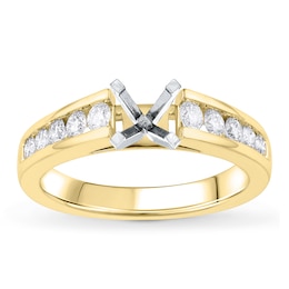 Diamond Engagement Ring Setting 1/2 ct tw Round 14K Yellow Gold