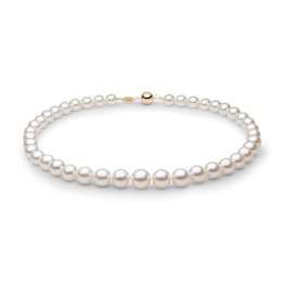 Yoko London White Cultured South Sea Pearl Necklace 18K Yellow Gold 18&quot;