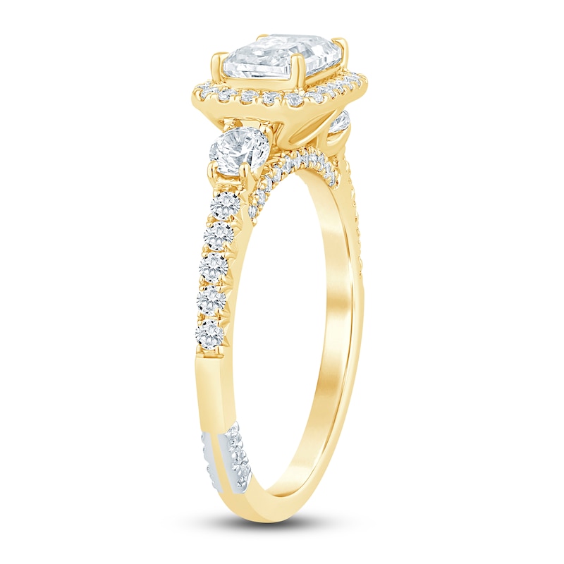 Main Image 2 of Pnina Tornai Lab-Grown Diamond Engagement Ring 1-5/8 ct tw Round 14K Yellow Gold