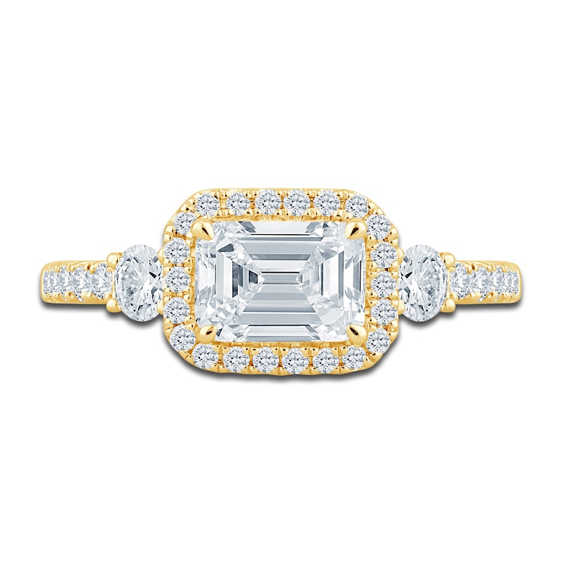 Main Image 3 of Pnina Tornai Lab-Grown Diamond Engagement Ring 1-5/8 ct tw Round 14K Yellow Gold