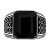 Thumbnail Image 3 of 1933 by Esquire Men's Natural Black Spinel Ring Sterling Silver