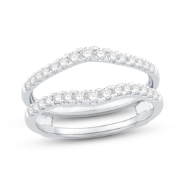 Diamond Enhancer Ring 1/2 ct tw Round Platinum