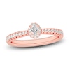 Thumbnail Image 0 of Diamond Promise Ring 3/8 ct tw Oval/Round 14K Rose Gold