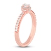 Thumbnail Image 1 of Diamond Promise Ring 3/8 ct tw Oval/Round 14K Rose Gold