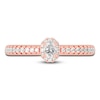 Thumbnail Image 2 of Diamond Promise Ring 3/8 ct tw Oval/Round 14K Rose Gold