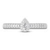 Thumbnail Image 3 of Diamond Promise Ring 3/8 ct tw Pear/Round 14K White Gold