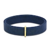 Thumbnail Image 2 of ZYDO Men's Navy Stretch Bracelet 18K Yellow Gold/Stainless Steel 7.5"