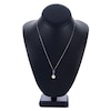 Thumbnail Image 2 of Freshwater Cultured Pearl & Natural Tanzanite Pendant Necklace Diamond Accents 14K White Gold 18"