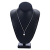 Thumbnail Image 3 of Freshwater Cultured Pearl & Natural Tanzanite Pendant Necklace Diamond Accents 14K White Gold 18"