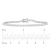 Thumbnail Image 3 of Men's Lab-Grown Diamond Bracelet 2-1/2 ct tw Round 14K White Gold 8.5"