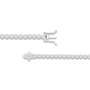 Thumbnail Image 2 of Men's Lab-Grown Diamond Tennis Necklace 7 ct tw Round 14K White Gold 22"