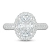 Thumbnail Image 3 of Certified Diamond Engagement Ring 2 ct tw Oval/Round 14K White Gold