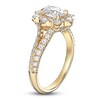 Thumbnail Image 2 of Certified Diamond Engagement Ring 1-3/4 ct tw Oval/Round 14K Yellow Gold