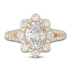 Thumbnail Image 3 of Certified Diamond Engagement Ring 1-3/4 ct tw Oval/Round 14K Yellow Gold