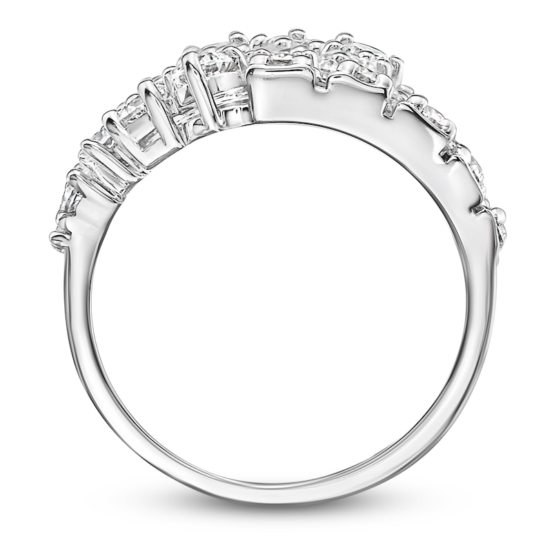 Diamond Journey Ring 3 ct tw 14K White Gold