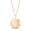 Thumbnail Image 1 of Diamond Disk Necklace 1/10 ct tw 14K Yellow Gold 13"