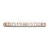 Thumbnail Image 3 of Diamond X Bezel Anniversary Band 1/4 ct tw 14K Rose Gold