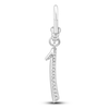 Thumbnail Image 1 of Charm'd by Lulu Frost Pavé Diamond Number 1 Charm 1/10 ct tw 10K White Gold