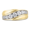 Thumbnail Image 3 of Lab-Grown Men's Diamond Wedding Band 1-1/2 ct tw 14K Yellow Gold