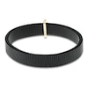 Thumbnail Image 3 of ZYDO Diamond Black Mesh Stretch Bracelet 1/10 ct tw Brown Ion-Plated Stainless Steel & 18K Yellow Gold 6.5"
