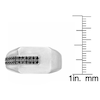 Thumbnail Image 5 of Men's Black Diamond Angled Fashion Ring 1/4 ct tw Sterling Silver