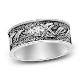 Men's Arrow Ring Oxidized Sterling Silver