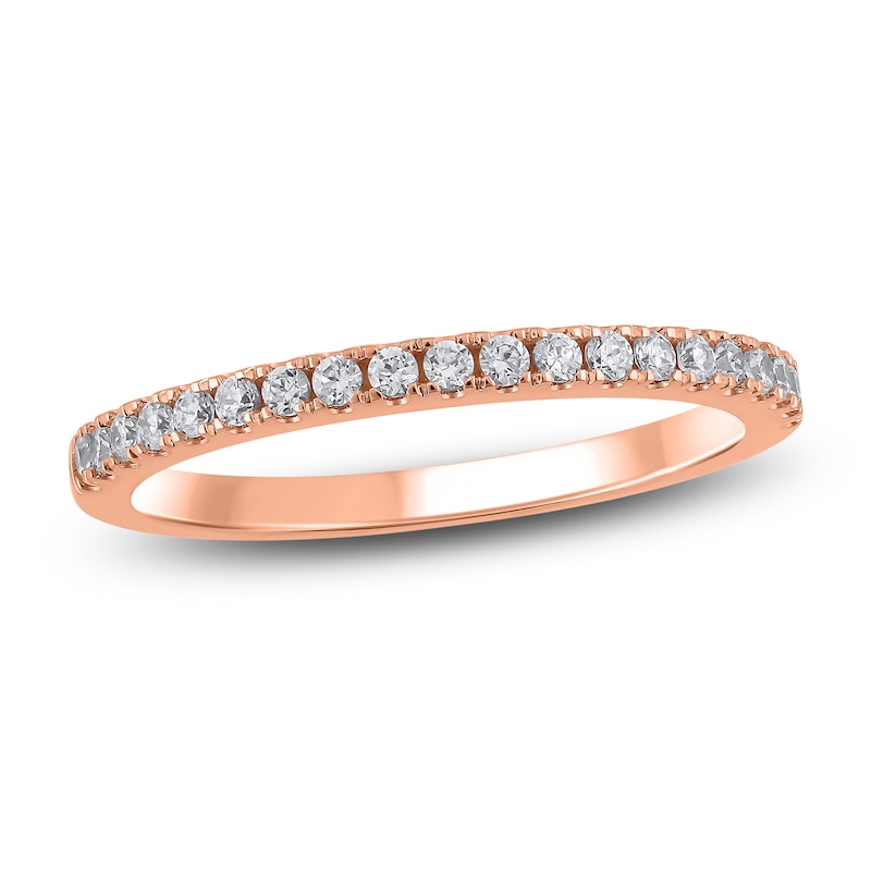 Main Image 1 of Certified Diamond Anniversary Ring 1/4 ct tw 14K Rose Gold